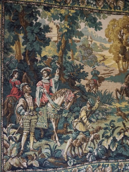 wandtapijt-wandkleed-jacht-valkenjacht-dames-paard-tapestry-hunting-falconry-women-noblewomen-horse-aubusson