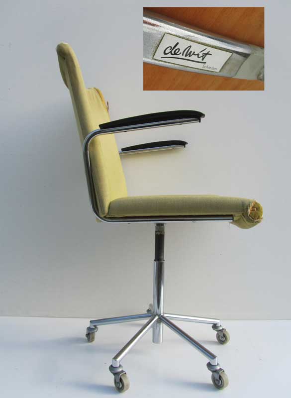 Twinkelen Ijdelheid atoom Retro vintage bureaustoel De Wit 3314