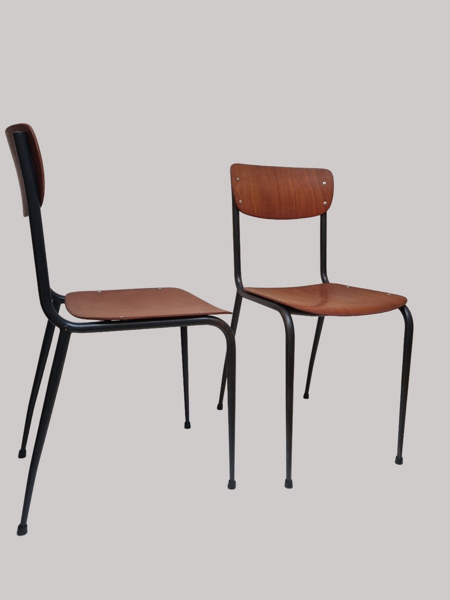 vintage-retro-plywood-pagholz-stoel-industriele-minimalistische-Scandinavische-stijl-chair-Germany